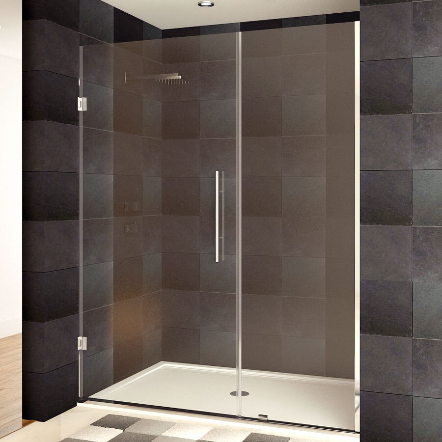 Shop Lesscare 36 54 X 72 Inch Frameless Chrome Finish Clear Glass