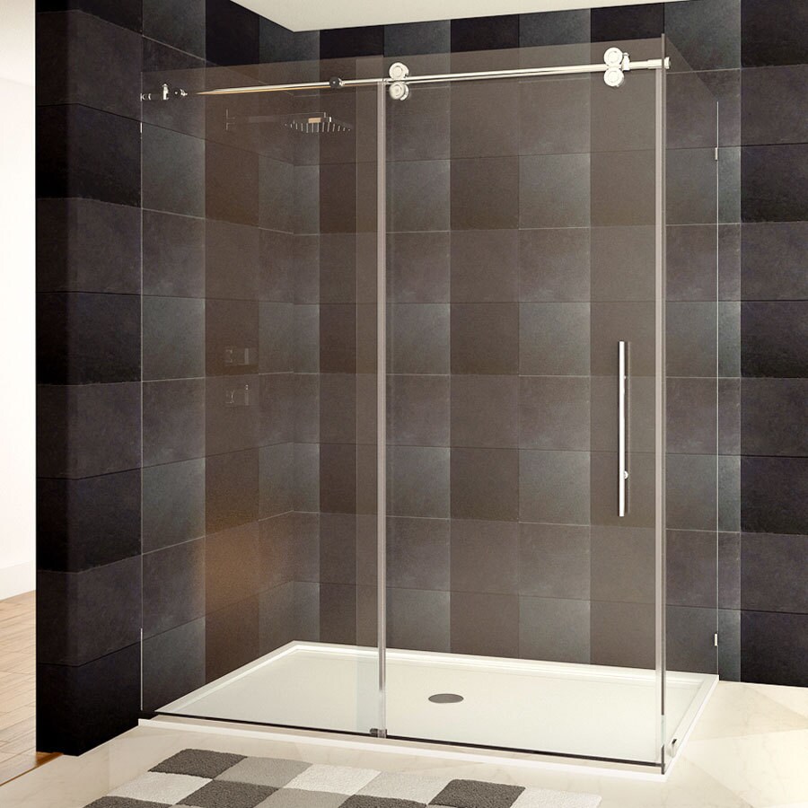 ELEGANT Framed Sliding Corner Shower Enclosure Door in Chrome - On Sale -  Bed Bath & Beyond - 33977381