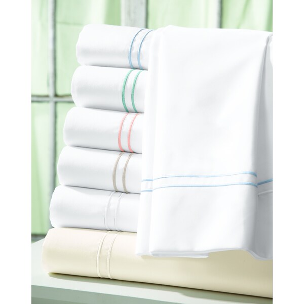400 Thread Count Embroidered Hotel Sateen 4-piece Sheet Set