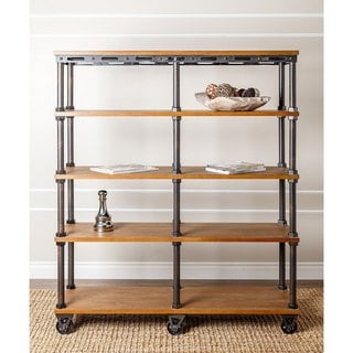 Abbyson Northwood Industrial Etagere Bookcase