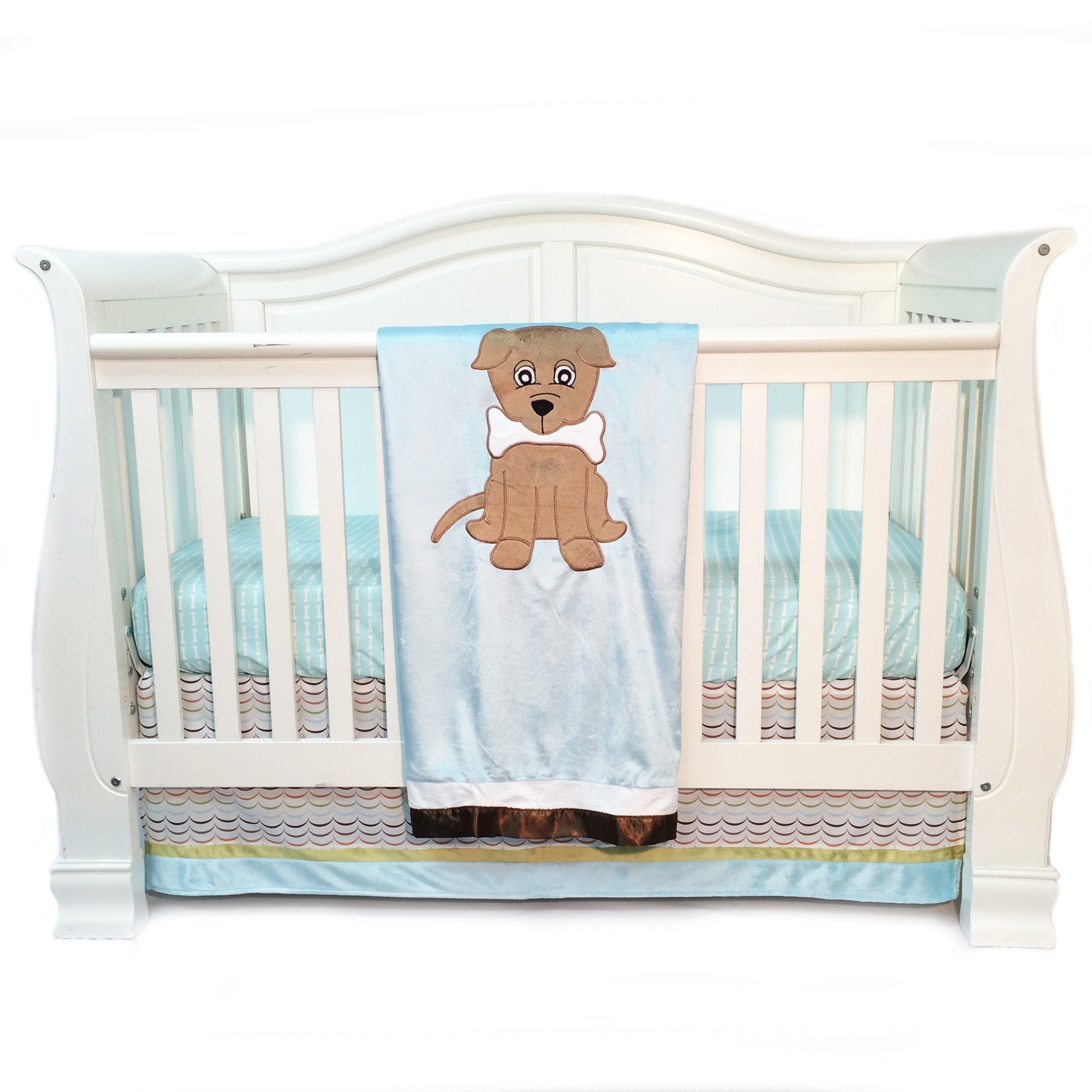 puppy crib bedding set