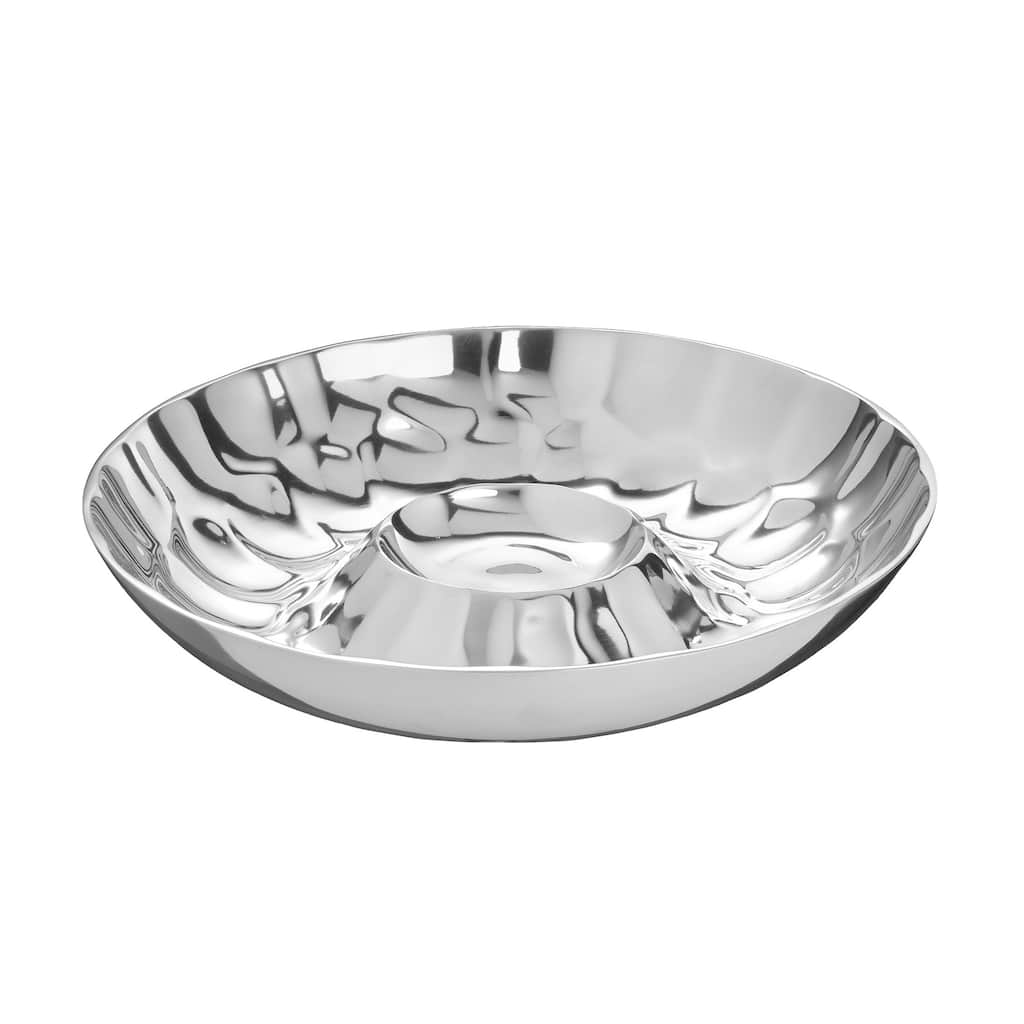 Kraftware Cast Aluminum Large Chip and Dip Tray