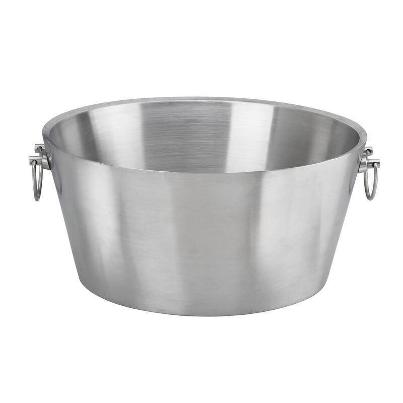 19-inch Brushed Stainless Steel Double-wall Insulated Beverage Tub