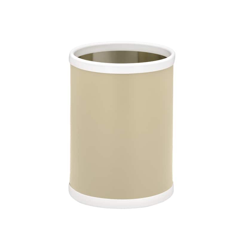 Fun Colors 10.25-inch Wastebasket - Ivory