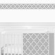 preview thumbnail 2 of 0, Sweet JoJo Designs Grey/ White Trellis Wall Border