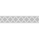 preview thumbnail 1 of 0, Sweet JoJo Designs Grey/ White Trellis Wall Border