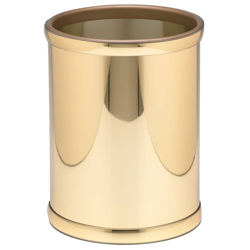 Mylar Metalic 10.25-inch Round Waste Basket