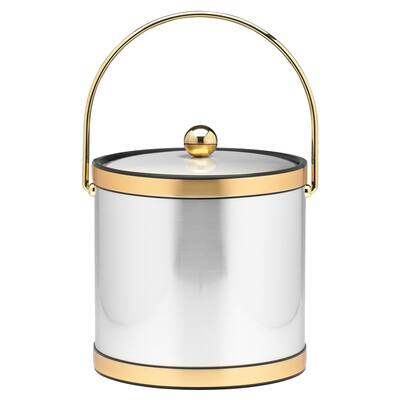 Mylar Metallic 3-quart Ice Bucket with Metal Lid