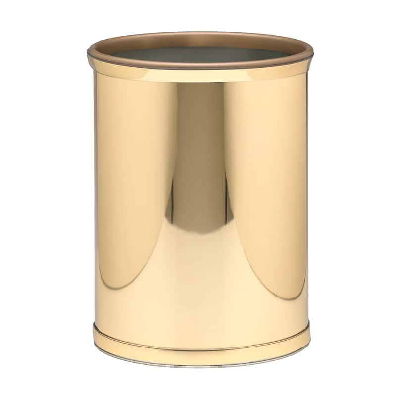 Mylar Metallic 14-inch Oval Waste Basket