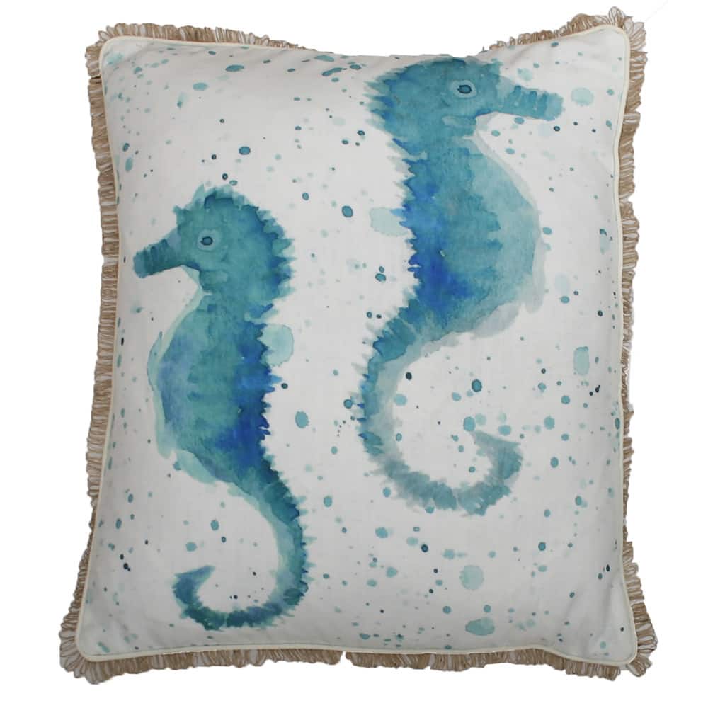 Thro by Marlo Lorenz Syrena Seahorse Throw Pillow