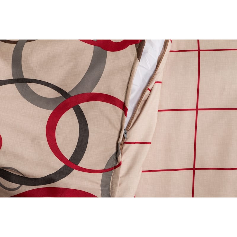 6-piece Circlet Luxury Brushed Microfiber Duvet Set