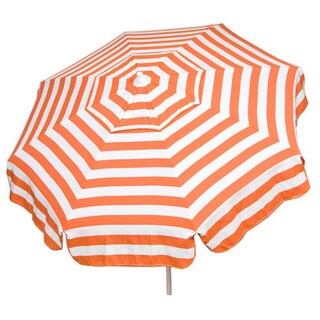Heininger Holdingsitalian Bistro 6 Foot Acrylic Striped Patio Umbrella Orange White Patio Pole Dailymail