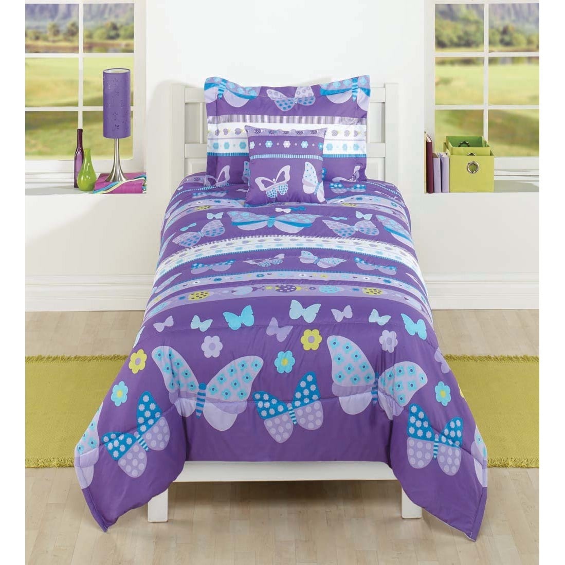 purple butterfly comforter