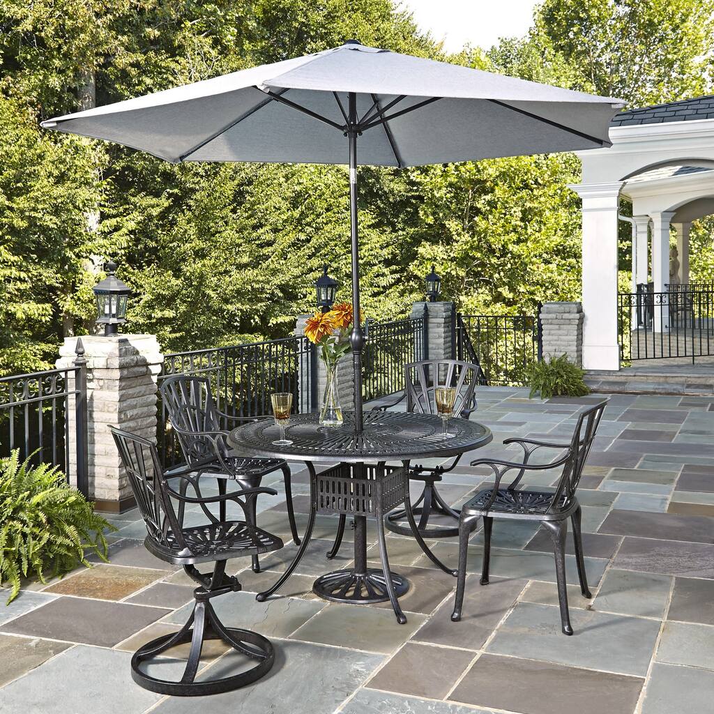 Largo 5-piece Dining Set with Umbrella by Home Styles