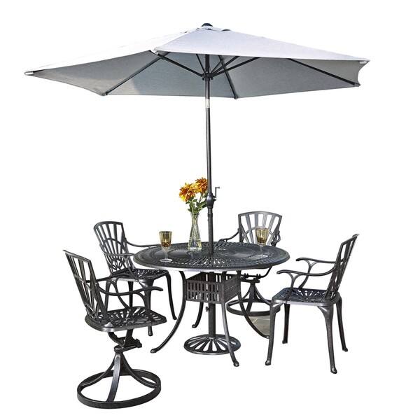 Largo 5 Piece Dining Set With Umbrella By Home Styles Overstock 9818574