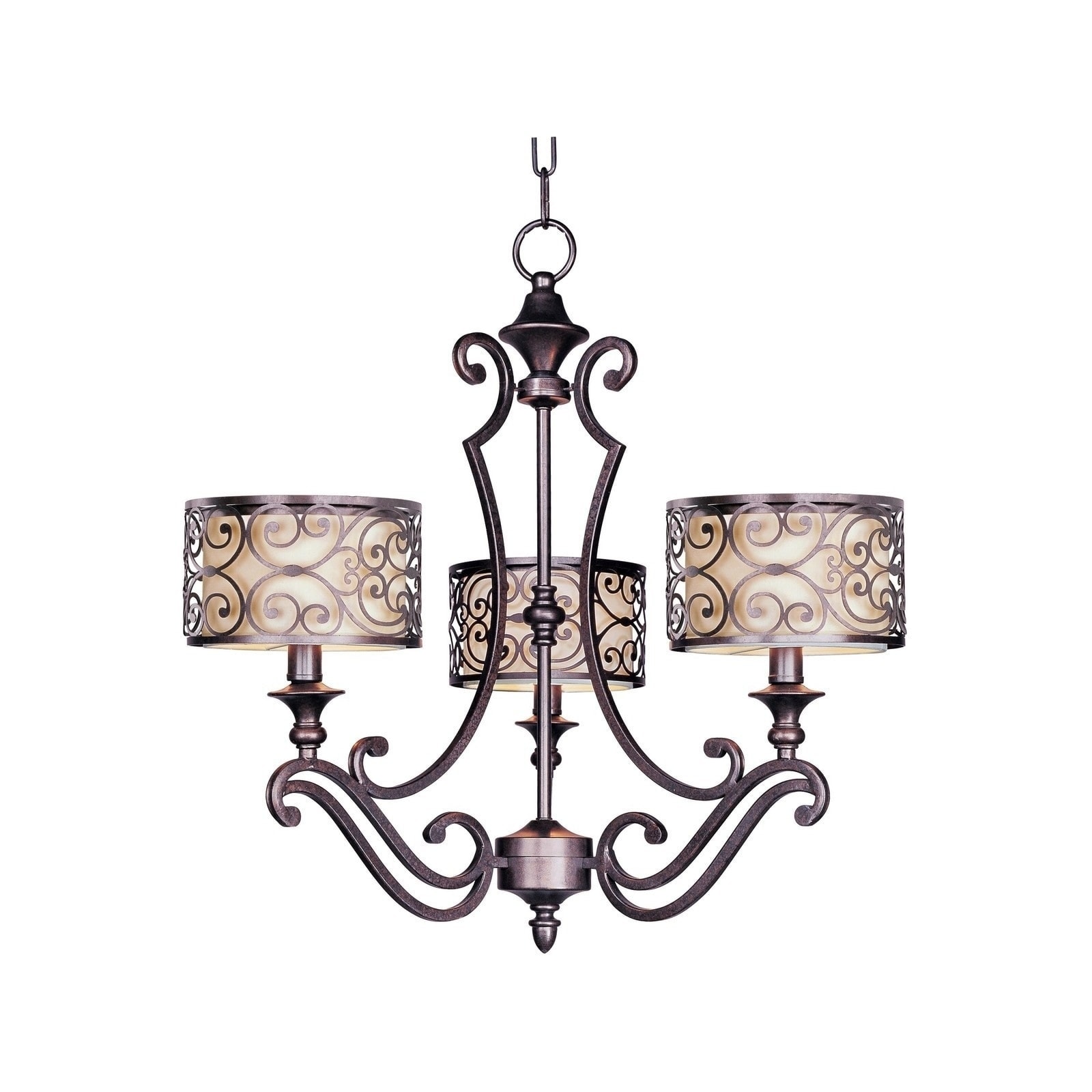 Maxim Mondrian 3-light Chandelier (Mondrian 3-Light Chandelier) - Chandeliers For Bedrooms by Overstock.com