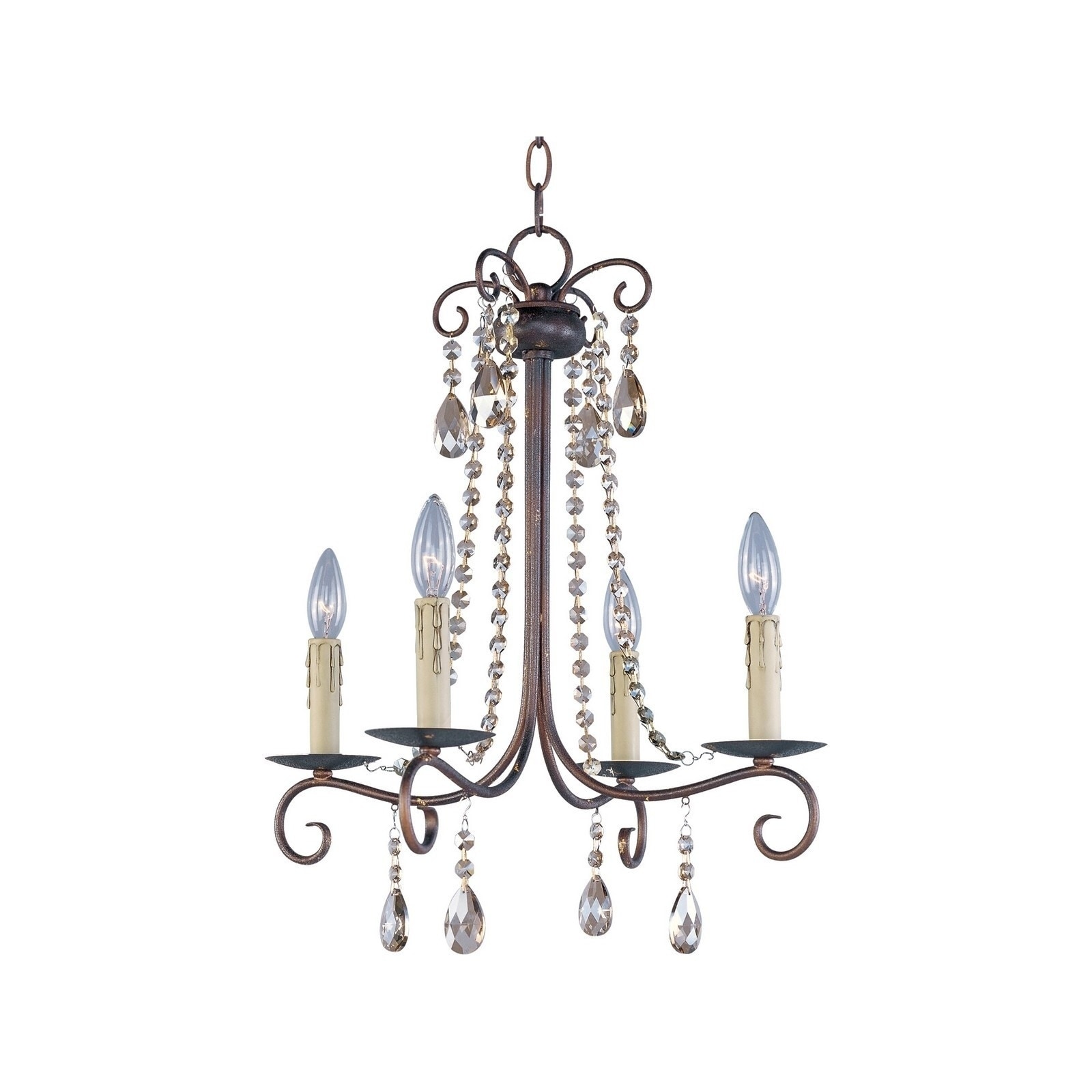 Maxim Adriana 4-light Chandelier (Adriana 4-Light Chandelier) - Chandeliers For Bedrooms by Overstock.com