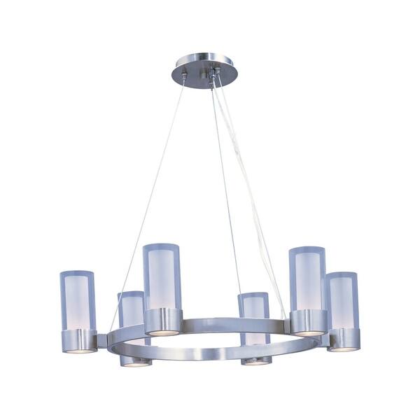 slide 2 of 2, Maxim Silo 6-light Chandelier