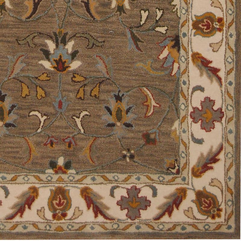 Handmade Tabriz Wool Rug (India) - 5' x 8'