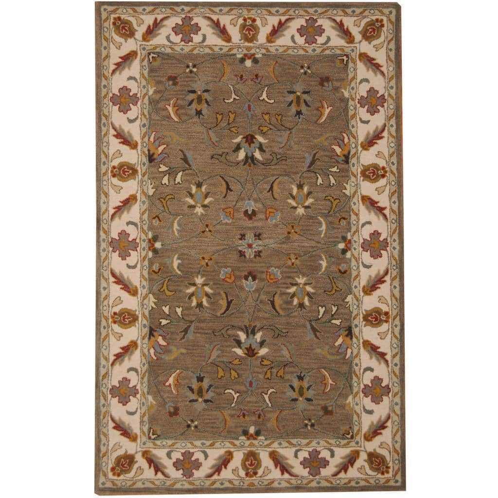 Handmade Tabriz Wool Rug (India) - 5' x 8'