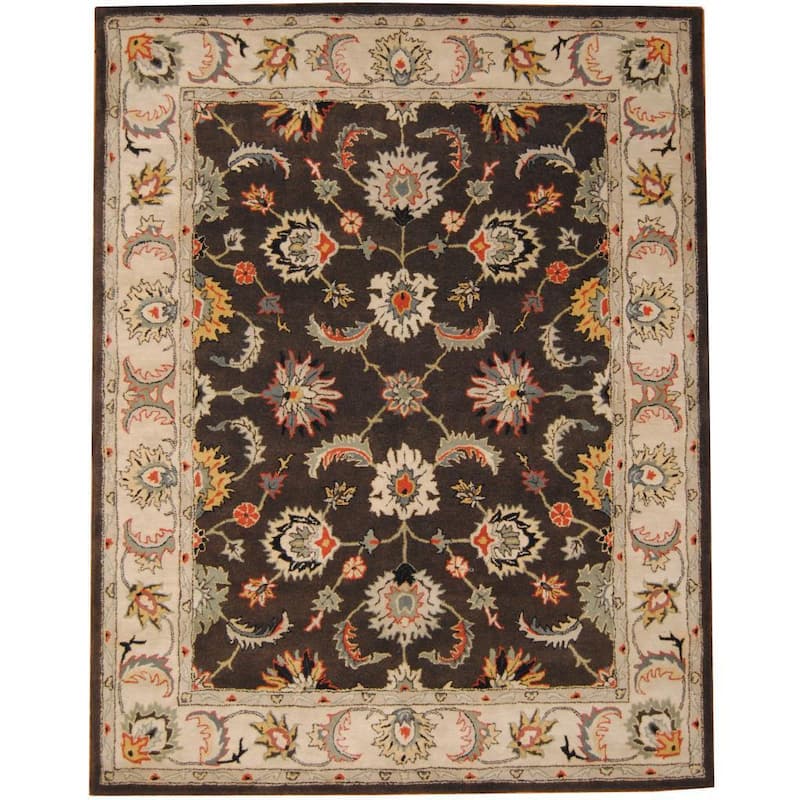 Handmade Tabriz Wool Rug (India) - 8' x 10'