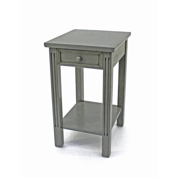 Teton Home Grey Wood Accent Table Free Shipping Today