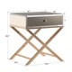 preview thumbnail 8 of 25, Camille X Base Mirrored Accent Campaign Table by iNSPIRE Q Bold