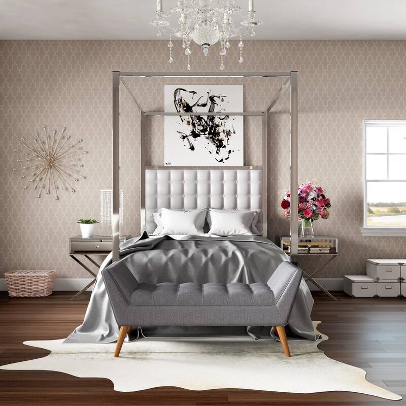 Camille X Base Mirrored Accent Campaign Table by iNSPIRE Q Bold