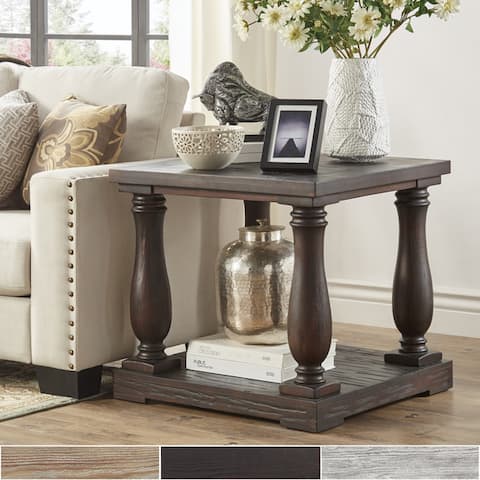 Edmaire Rustic Baluster End Table by iNSPIRE Q Artisan