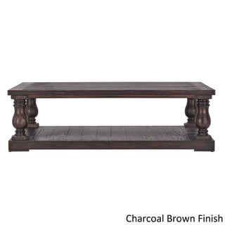 Edmaire rustic baluster coffee table by inspire q deals artisan