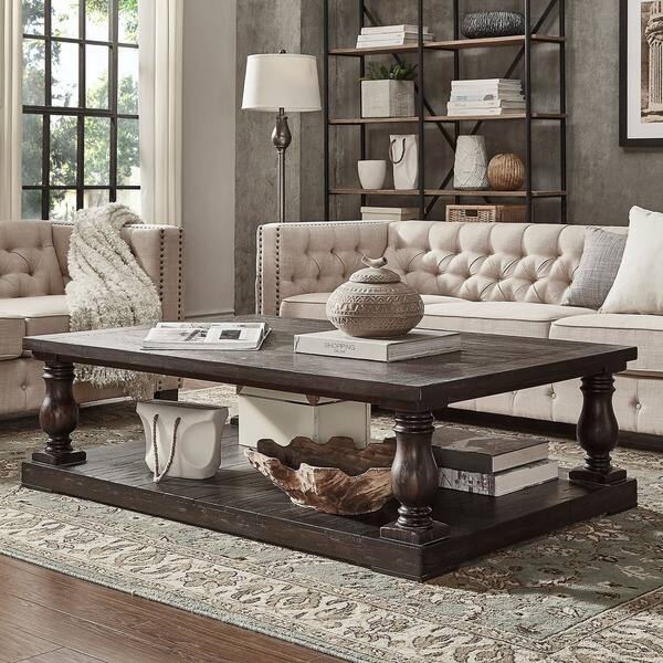 Edmaire Rustic Baer 60 Inch Coffee Table By Inspire Edmaire Rustic Baer 60 Inch Coffee Table By Inspire