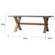 Aberdeen Industrial Zinc Top Weathered Oak Trestle Coffee Table by iNSPIRE Q Artisan - Thumbnail 6