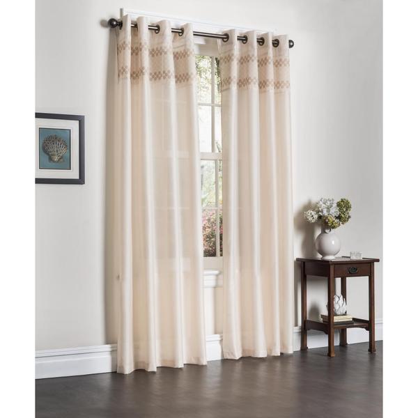 Rio Faux Silk 90 inch Curtain Panel Pair Free Shipping On Orders Over