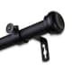 preview thumbnail 1 of 3, InStyleDesign Edison Adjustable Curtain Rod 120 to 170 inch - Black