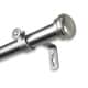 preview thumbnail 3 of 3, InStyleDesign Edison Adjustable Curtain Rod 120 to 170 inch - satin nickel