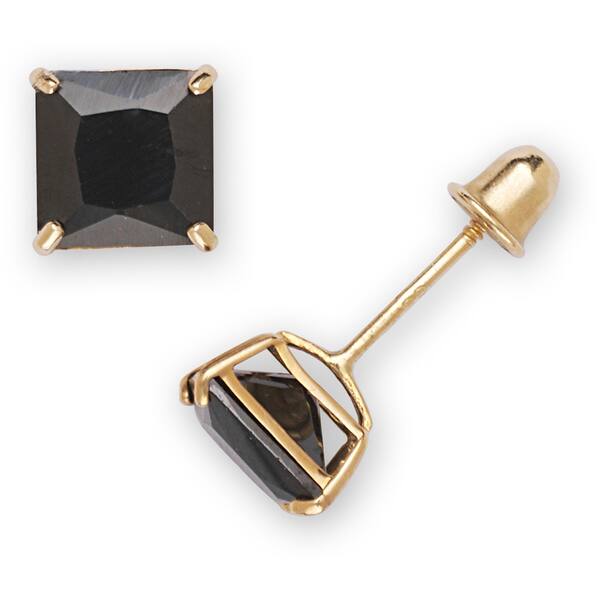 Details about 14kt Black Gold Round Black Cubic Zirconium Stud Earrings Details about 14kt Black Gold Round Black Cubic Zirconium Stud Earrings