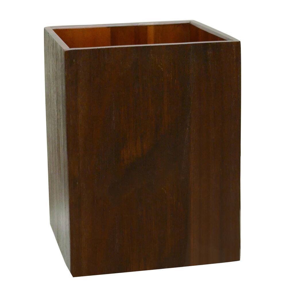 LaMont Home Tahoe Espresso Wooden Wastebasket