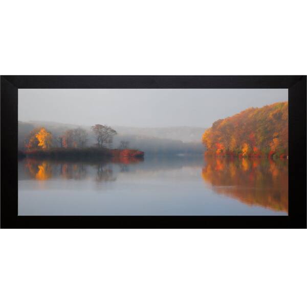 Michael Cahill 'Early Fall Morning at The Lake' Framed Artwork