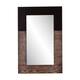 SEI Furniture Wagars Rustic Brown/Black Wall Mirror