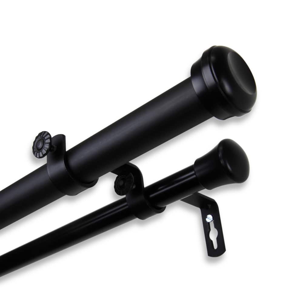 InStyleDesign Edison Adjustable Double Curtain Rod