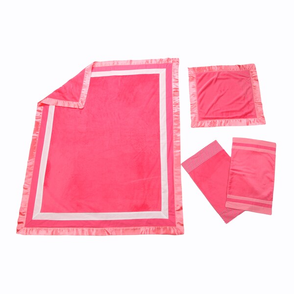 One Grace Place 10-18hp025 Simplicity Hot Pink-Binky Blanket Hot Pink and Pink