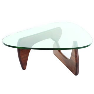 Furniture of America Evalline Oval Glass Top Coffee Table - 16436662 ...