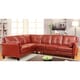 preview thumbnail 6 of 11, Furniture of America Sier Faux Leather Padded Sectional