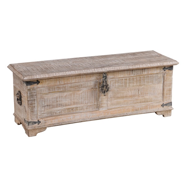 Hilton White Wash Mango Wood Half Chest