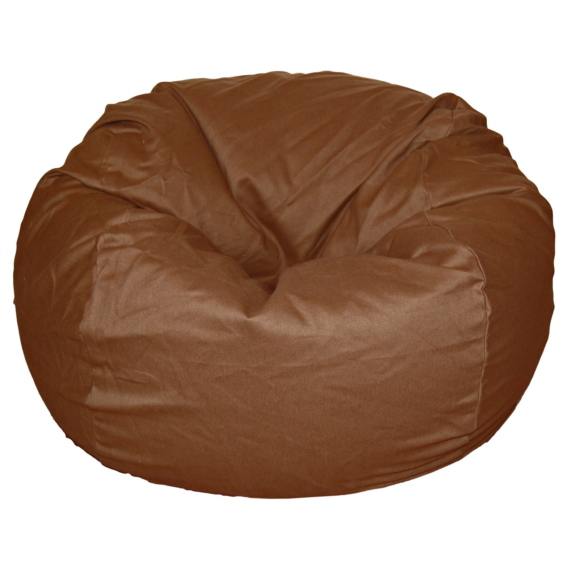36inch Wide Brown Organic Cotton Washable Bean Bag Chair Brown Large