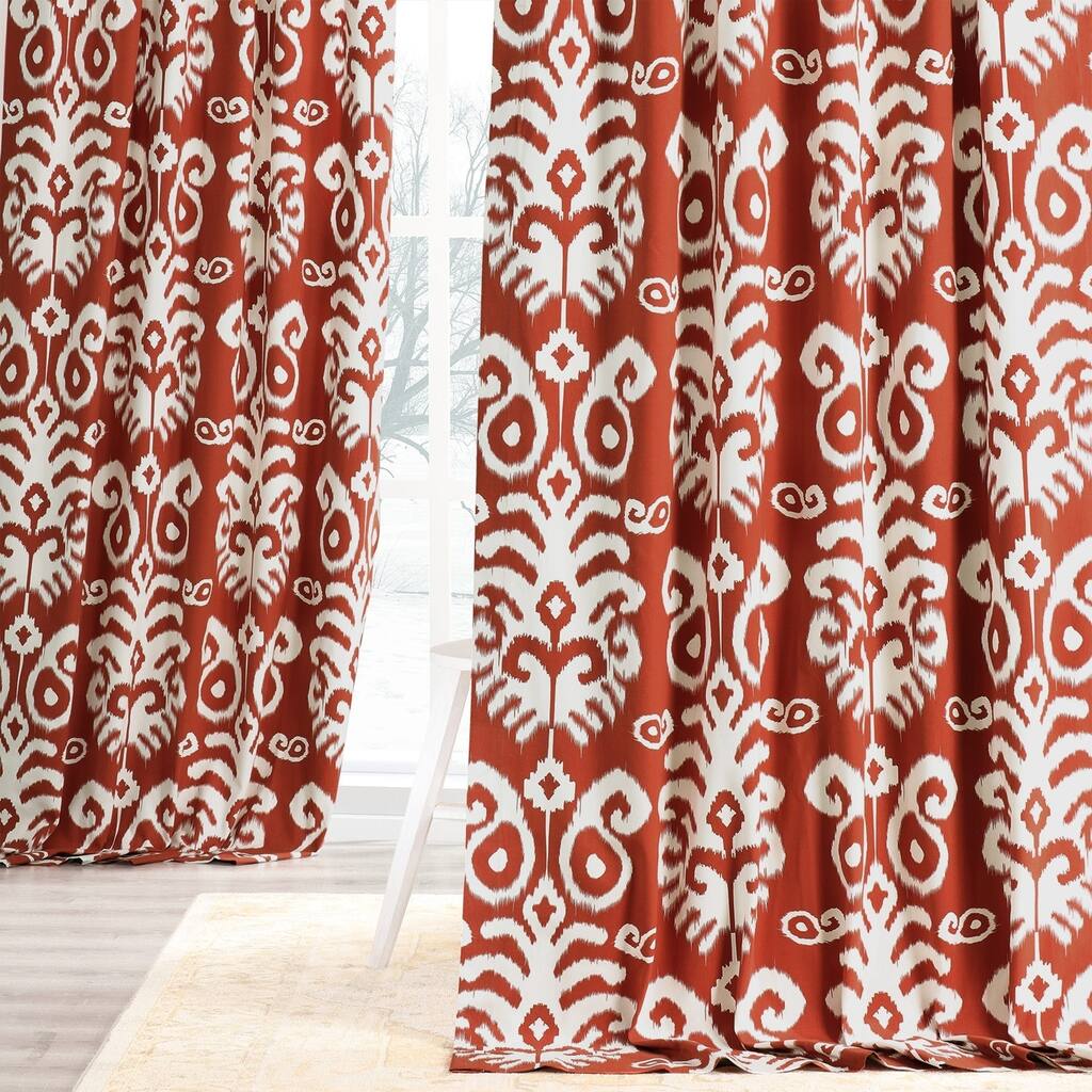 Exclusive Fabrics Sri Lanka Printed Cotton Twill Curtain (1 Panel)