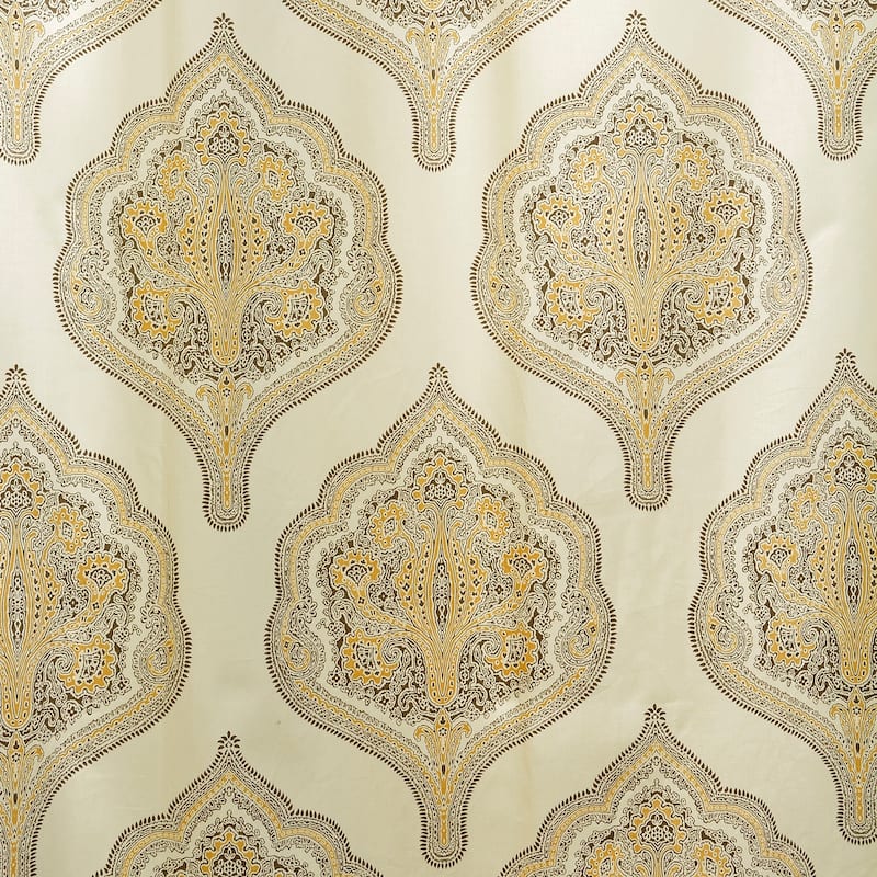 Exclusive Fabrics Arabesque Printed Cotton Twill Curtain (1 Panel)