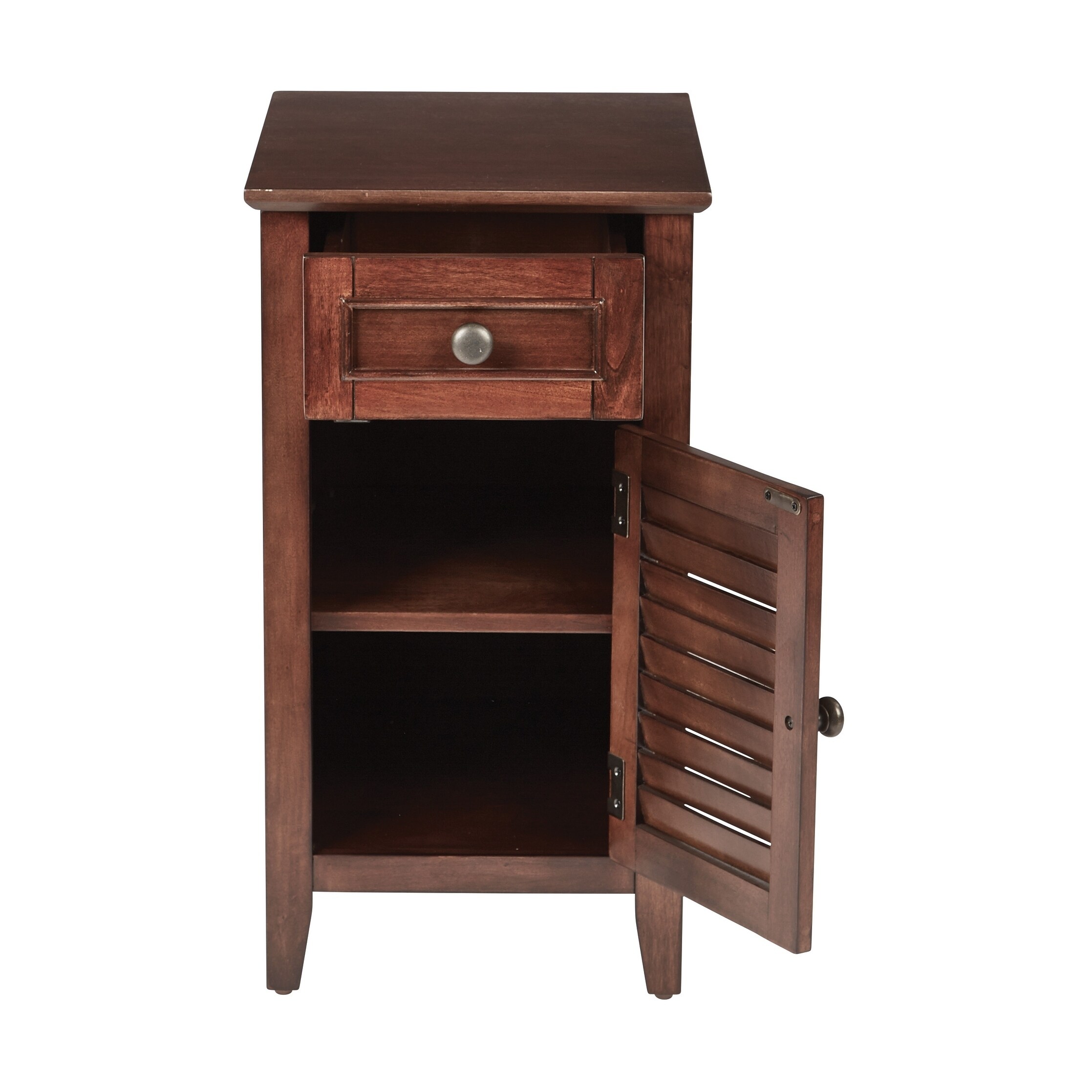 Shop Osp Home Furnishings Brooke Chair Side Table In Chestnut Finish On Sale Overstock 9826034