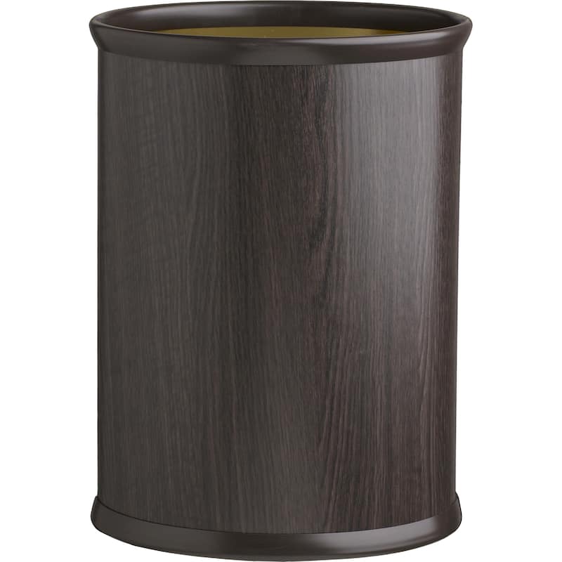 Woodcraft 14-inch Oval Waste Basket - Black