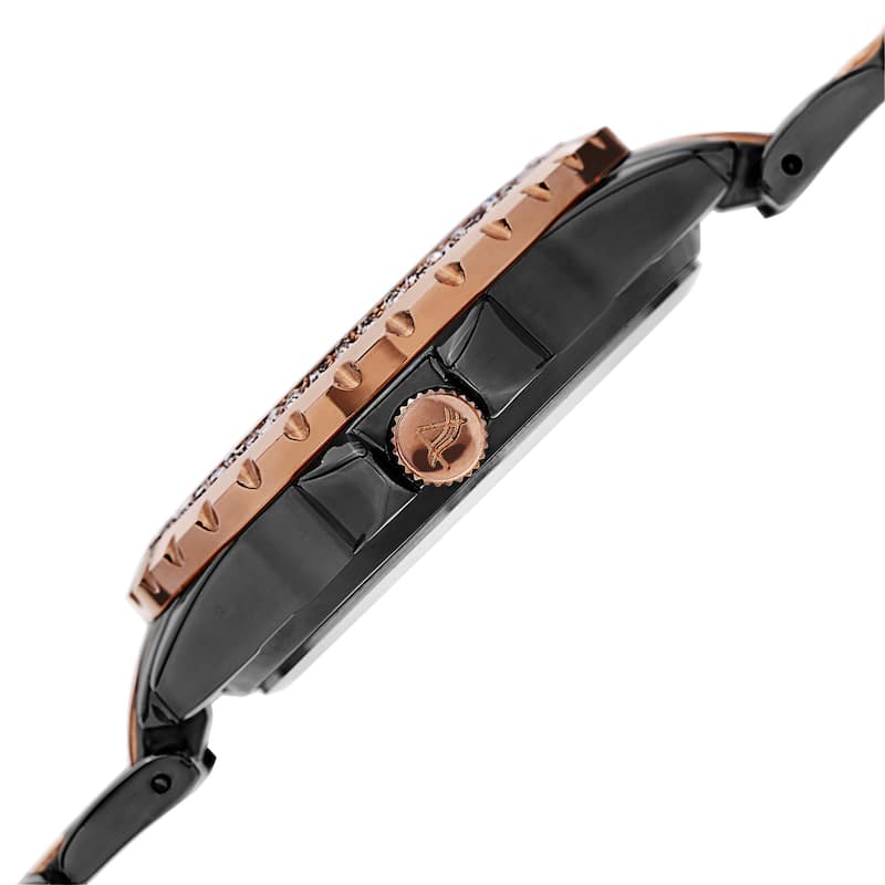 August Steiner Women's Quartz Diamond Two-Tone Bracelet Watch Gifts for Her